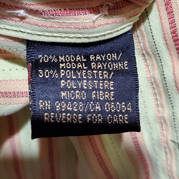 Bugatchi Uomo Button Up Striped Shirt Size L - Picture 9 of 10